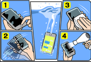 điện thoại bị rơi nước